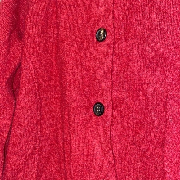 EILEEN FISHER Wool Button Front Collared Sweater - Picture 3 of 7